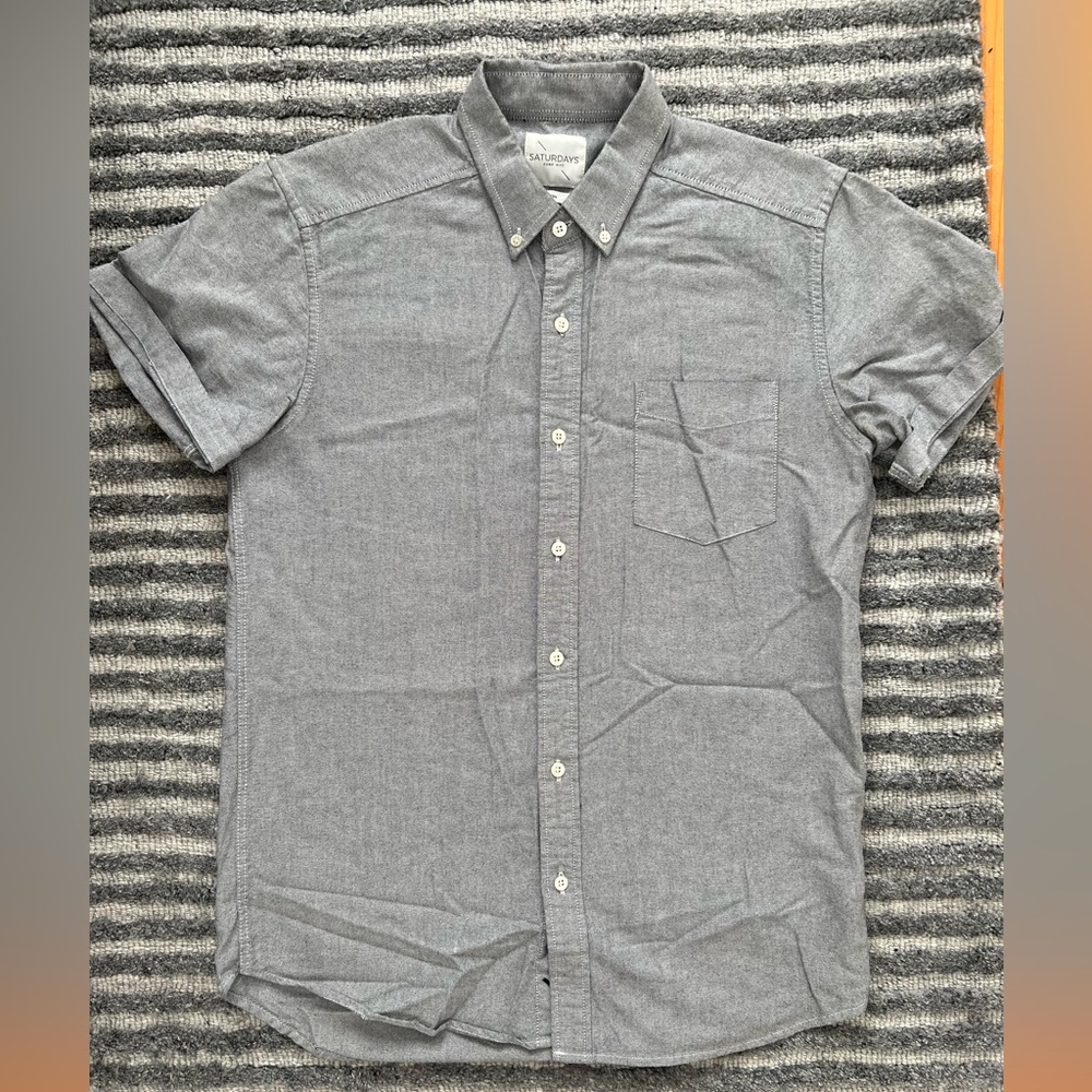 Saturdays Surf short sleeve Oxford button up